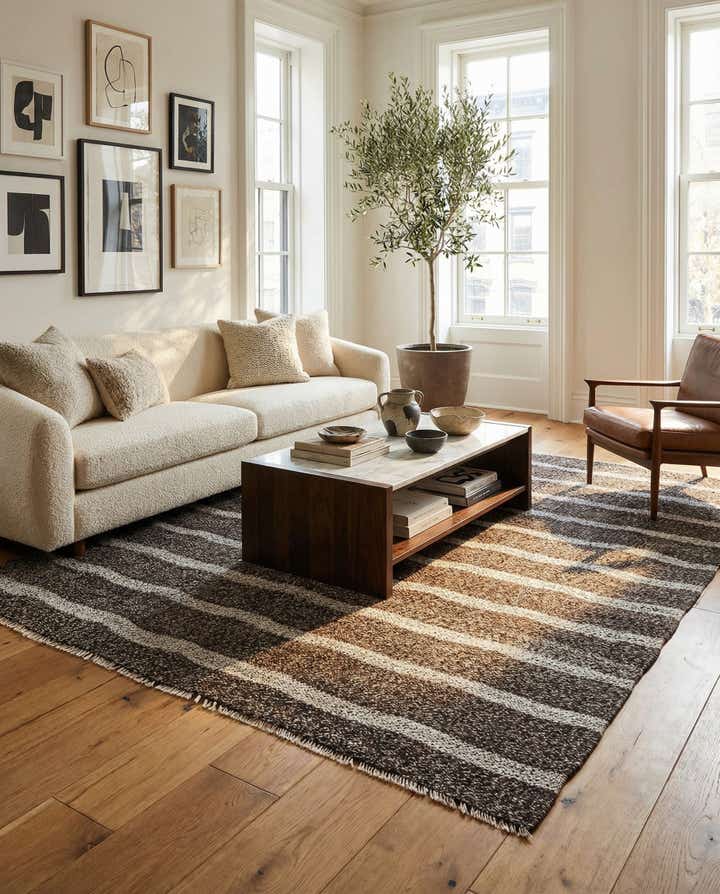8' 3 x 9' 4 Hand Woven Kilim Modern Wool Rug