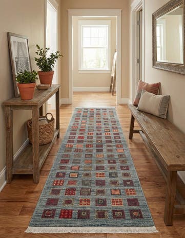 2' 7 x 10' Kashkuli Gabbeh Runner Rug