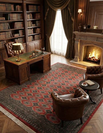 8' 2 x 10' 8 Hand Knotted Bokhara Oriental Wool Rug