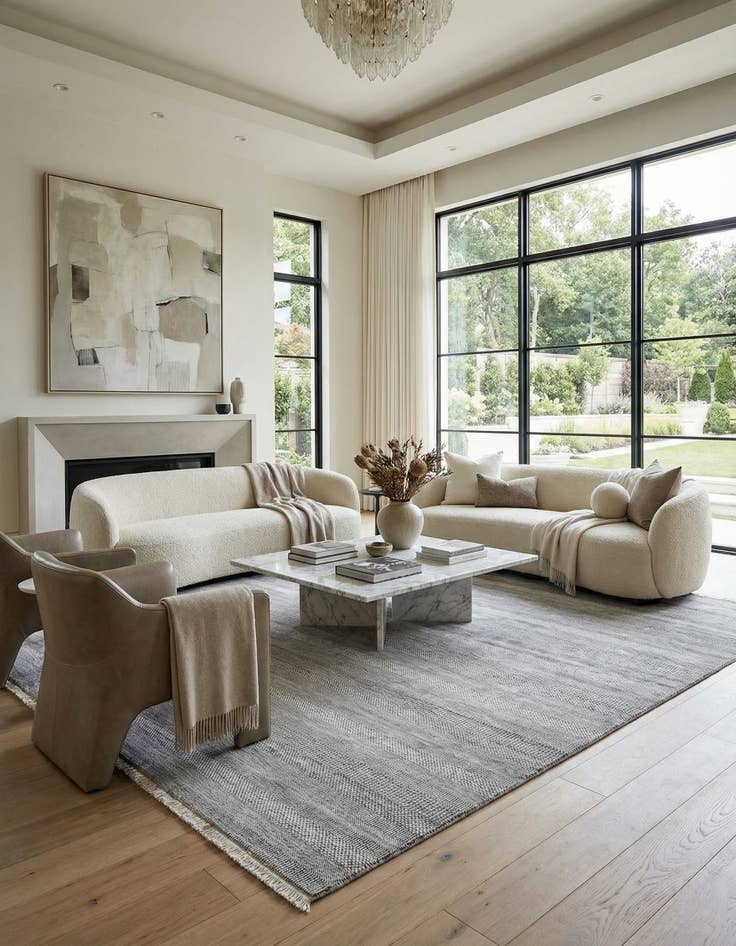 Detail image of 8' 11 x 11' 8 Kamla Wool Rug