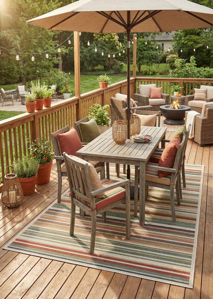 6' x 9' Easy-Clean Baja Indoor / Outdoor Rug