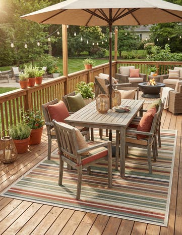 6' x 9' Easy-Clean Baja Indoor / Outdoor Rug
