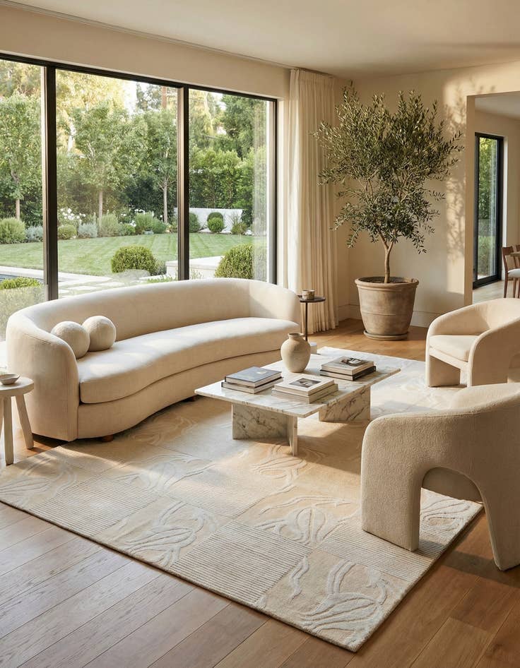 Detail image of 8' 2 x 11' 7  Hand Knotted Darya Wool Rug