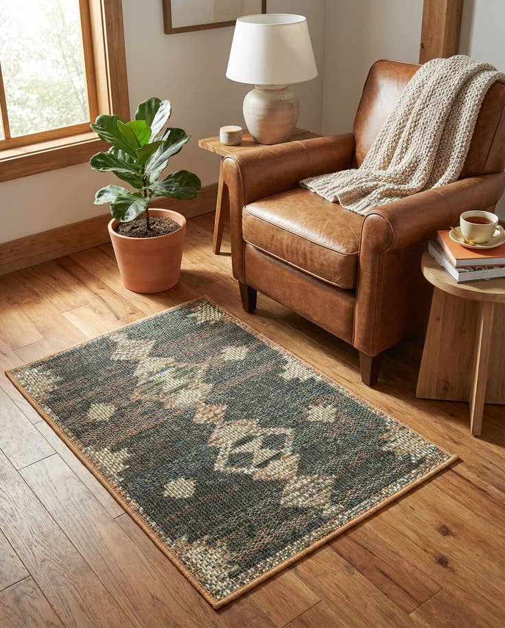 Detail image of 2' x 3' Easy-Clean Baja Indoor / Outdoor Rug