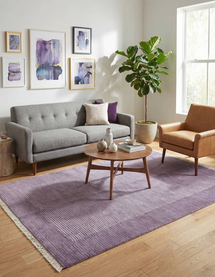 Detail image of 3' 11 x 6'  Hand Knotted Darya Wool Rug