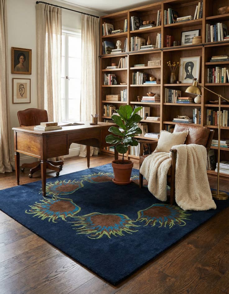 Detail image of 7' 5 x 7' 6 Luna Square Rug