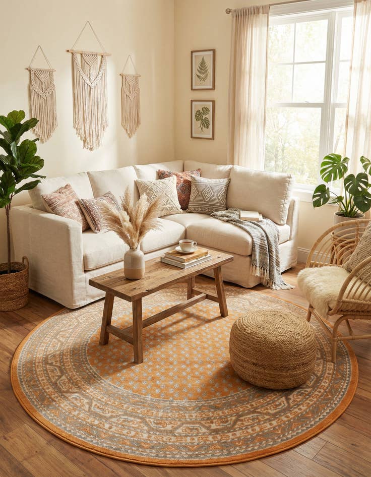 Detail image of  5' x 5' SoHo Round Rug