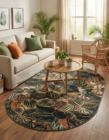 5' 3 x 7' 10 Blossom Oval Rug