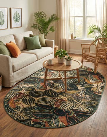 5' 3 x 7' 10 Blossom Oval Rug