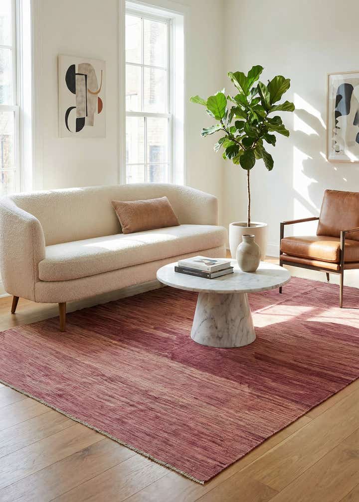 6' 6 x 9' 8 Hand Woven Kilim Modern Wool Rug