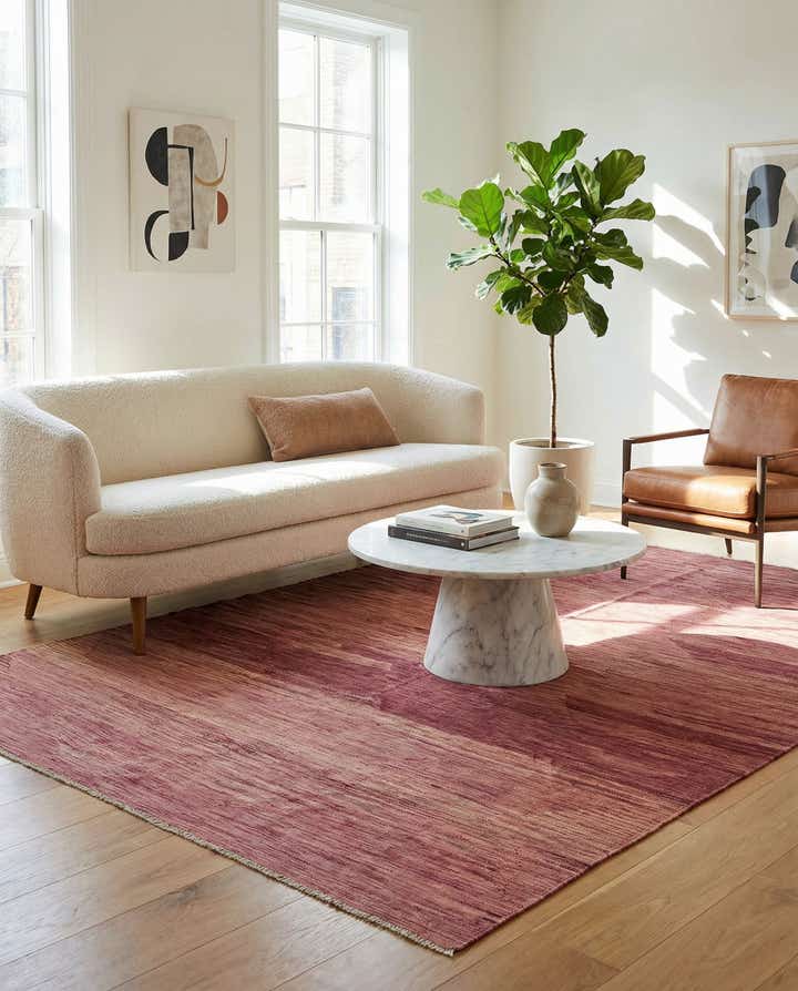 6' 6 x 9' 8 Hand Woven Kilim Modern Wool Rug