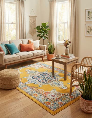 Yellow Parker Rug