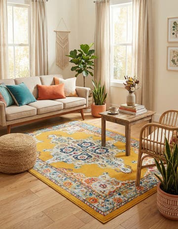 Yellow Parker Rug