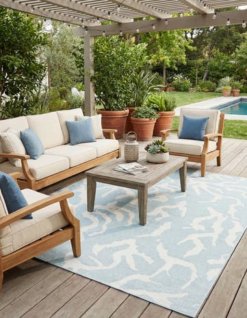 9' x 12' Easy-Clean Sabrina Soto Indoor / Outdoor Rug