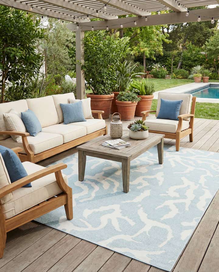 9' x 12' Easy-Clean Sabrina Soto Indoor / Outdoor Rug