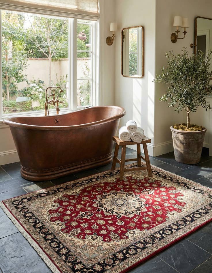 Detail image of 4' 9 x 6' 8 Tabriz Rug