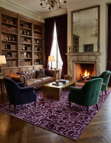 9' 3 x 12' 2 Vintage Royal Wool Rug