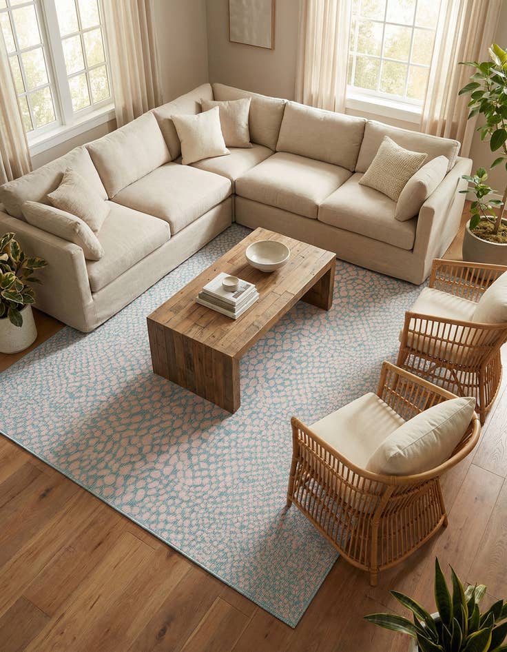 Detail image of 9' x 12'  Washable Jill Zarin Cape Town Indoor / Outdoor Rug