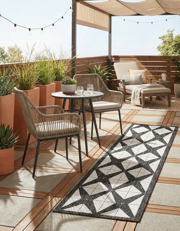 2' x 8' Easy-Clean Modern Indoor / Outdoor...