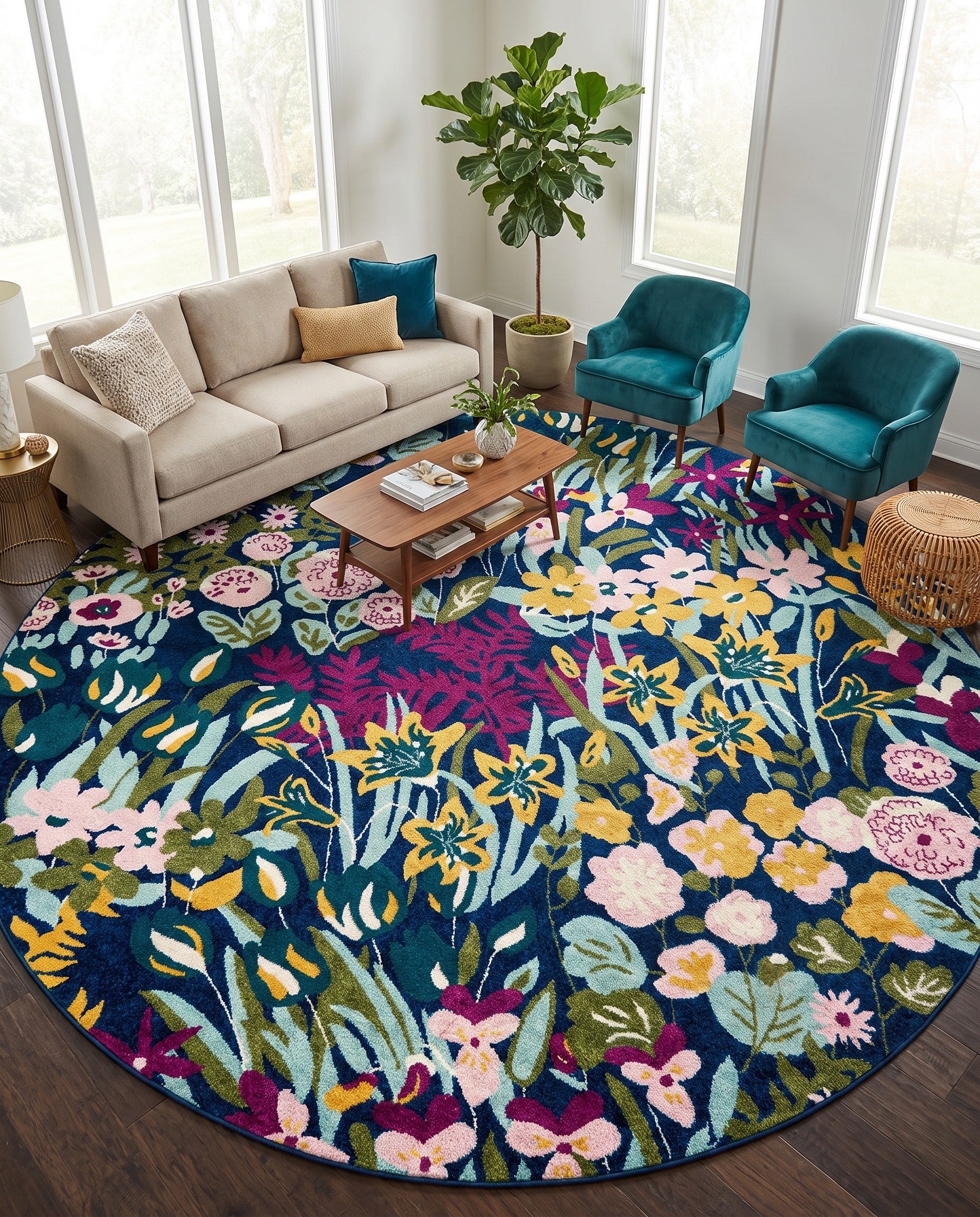 10' x 10' Bloom Round Rug