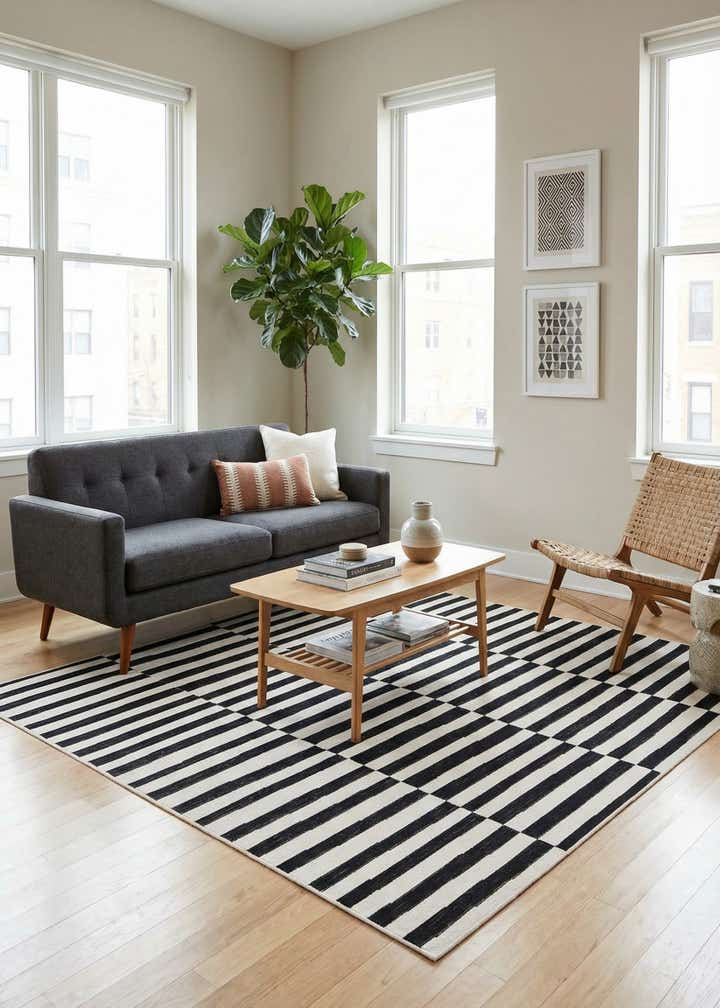 5' 3 x 5' 3 Tribeca Square Rug