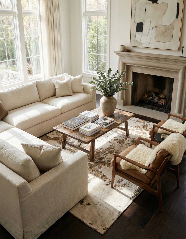 Detail image of 7' x 9' 9  Hand Knotted Ultra Vintage Persian Wool Rug