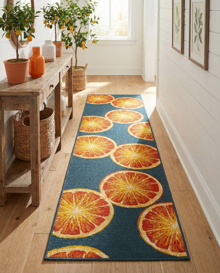 Detail image of 2' 7 x 10' Easy-Clean Modern Indoor / Outdoor Runner Rug