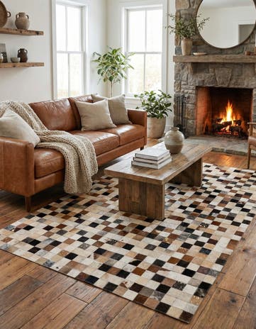 4' x 5' 11 Cowhide - Patchwork Rug