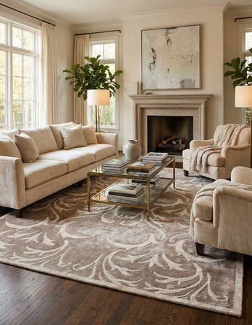 5' 9 x 7' 10 Hand Knotted Darya Wool Rug