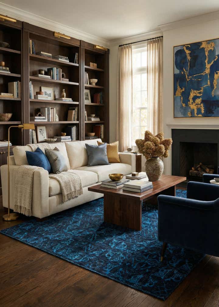 6' x 9' 2 Hand Knotted Darya Rug