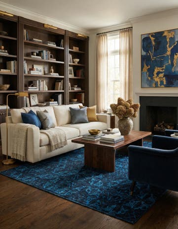 6' x 9' 2 Hand Knotted Darya Rug