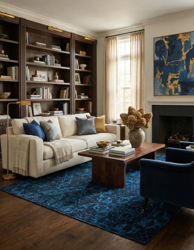 Detail image of 6' x 9' 2 Hand Knotted Darya Rug