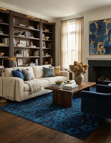 6' x 9' 2 Hand Knotted Darya Rug