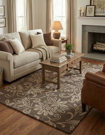 5' x 8' Agra Wool Rug