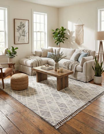 Gray Arlo Square Rug