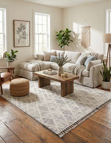 Gray Arlo Square Rug