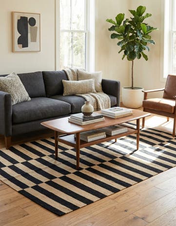 4' 1 x 6' Hand Woven Kilim Modern Wool Rug
