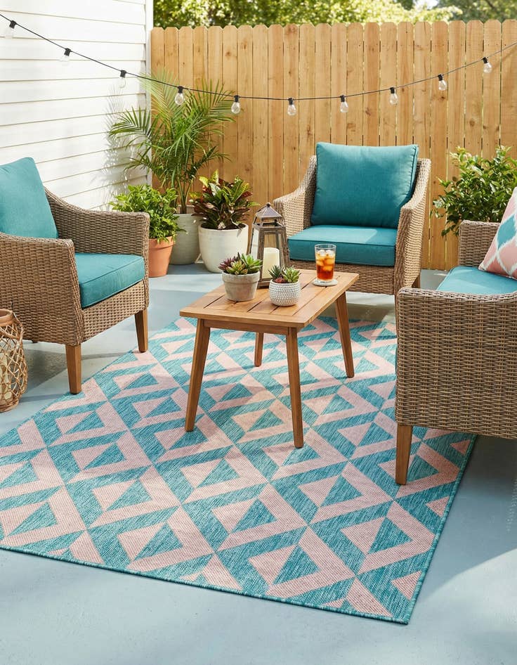 Detail image of 4' x 6'  Washable Jill Zarin Napa Indoor / Outdoor Rug