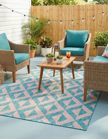 4' x 6' Easy-Clean Jill Zarin Napa Indoor / Outdoor Rug