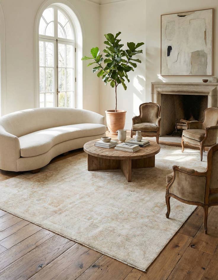 Detail image of  7' 10 x 10' 6  Hand Knotted Ultra Vintage Persian Wool Rug