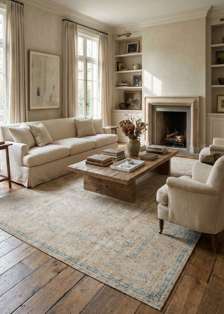 8' 10 x 12' 8 Hand Knotted Ultra Vintage Persian Wool Rug