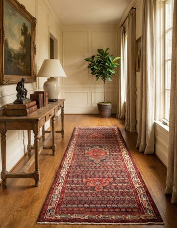 3' 7 x 10' 7 Hamedan Runner Rug