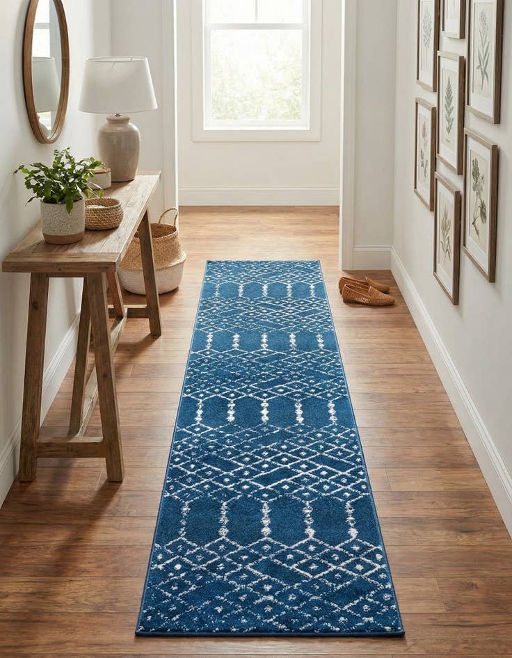 Detail image of 2' x 9' 10 Paxon Trellis Runner Rug