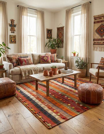 4' 7 x 7' 2 Jajim Rug