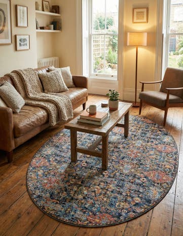 Washable Timeless Oval Rug