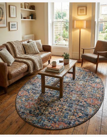 Washable Timeless Oval Rug
