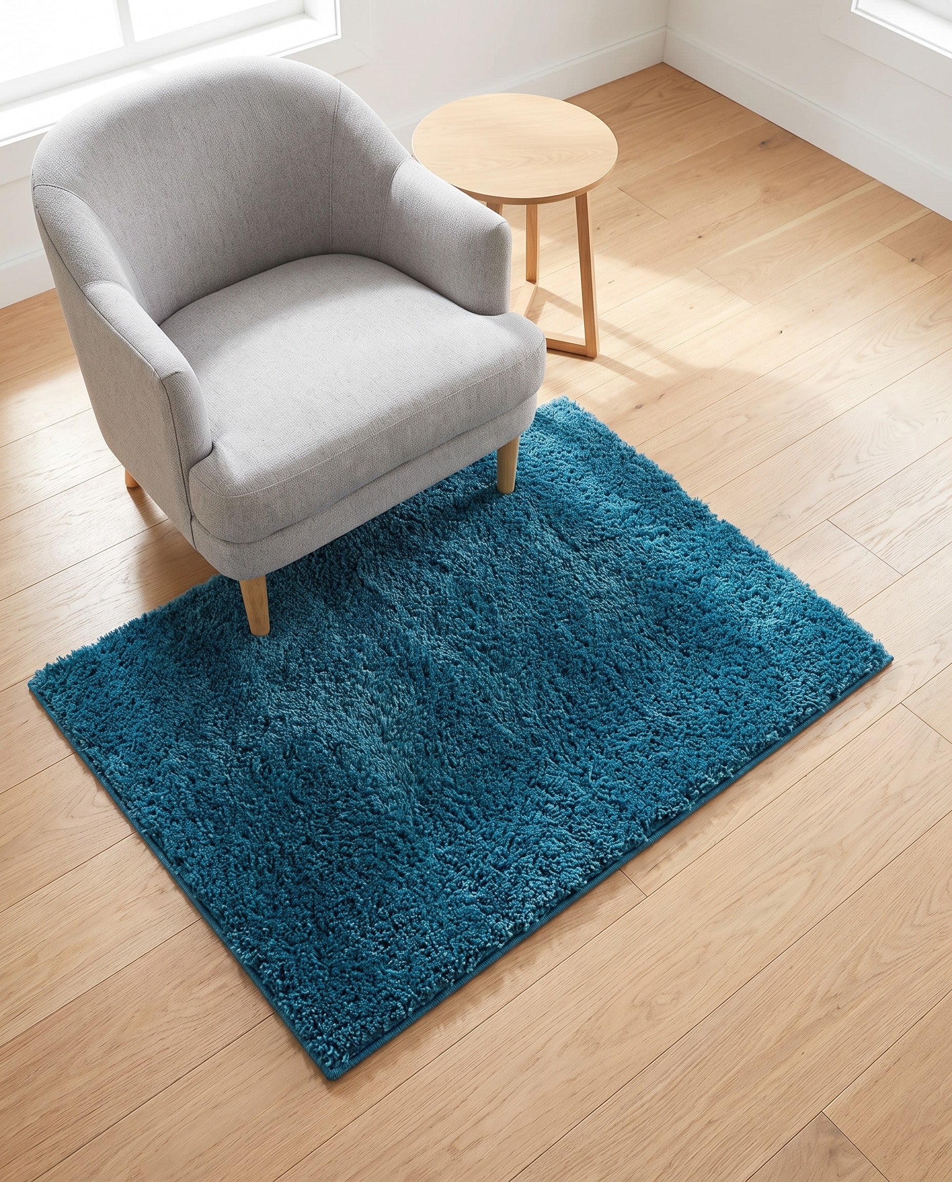 3' 3 x 5' 3 Soft Solid Shag Rug