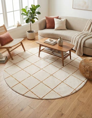 6' x 6' Vogue Geo Round Rug