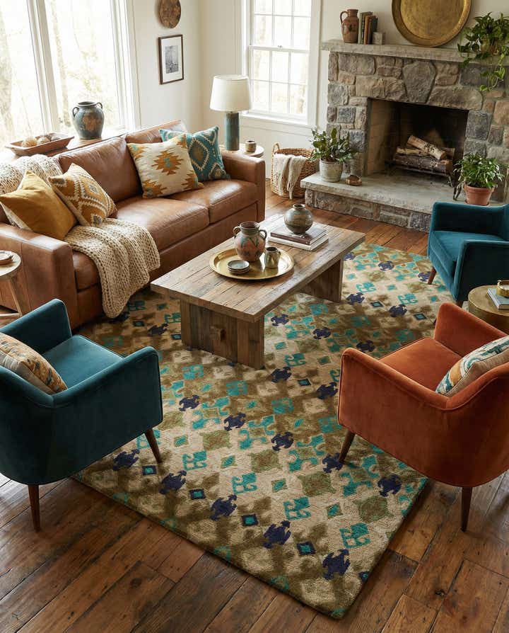 8' x 9' 10 Luna Wool Rug