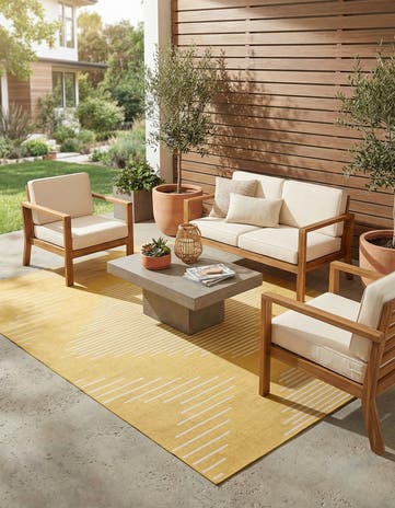 7' x 10' Easy-Clean Modern Indoor / Outdoor Rug